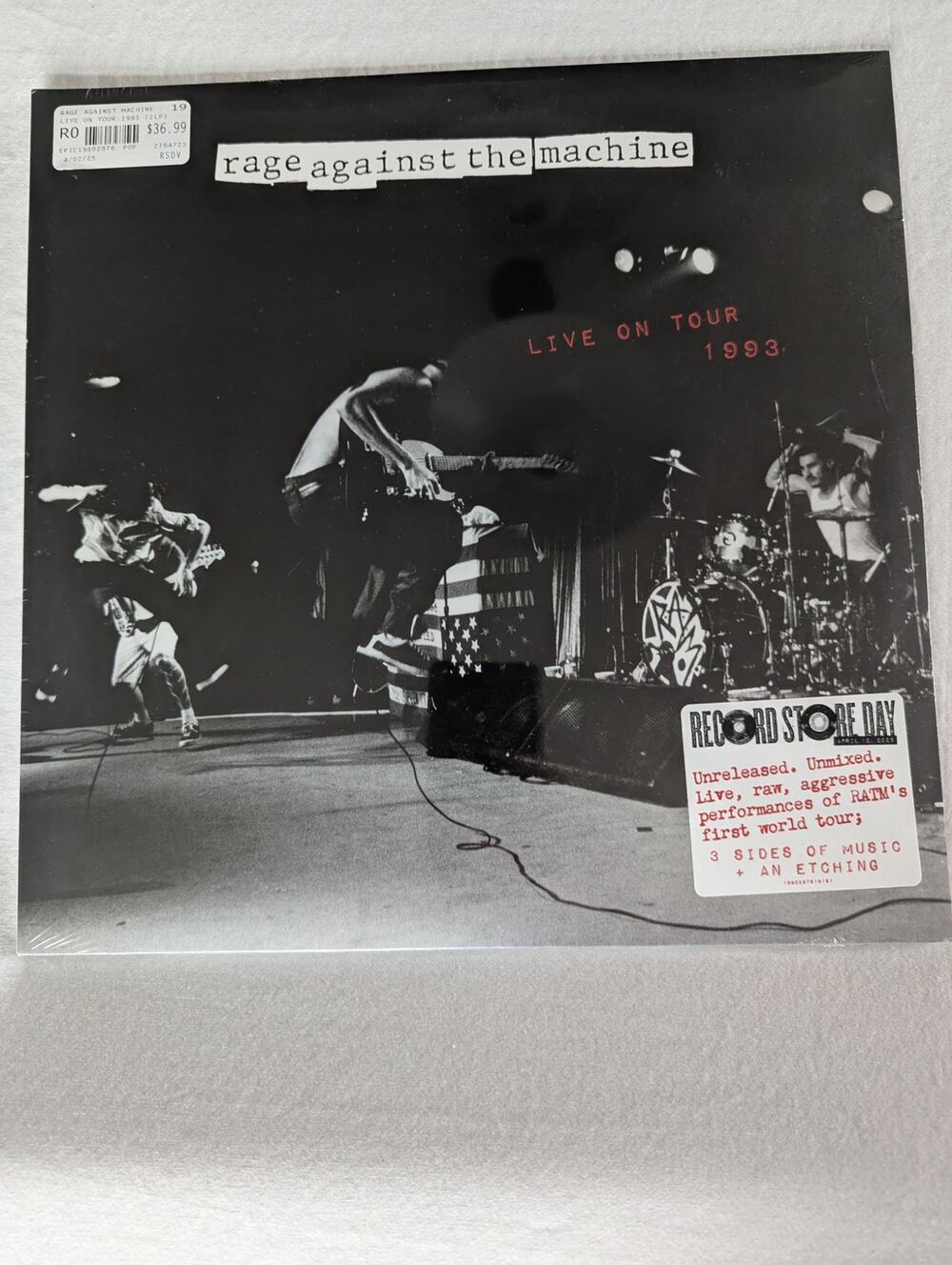 Rage Against The Machine Live On Tour 1993 RSD Vinyl